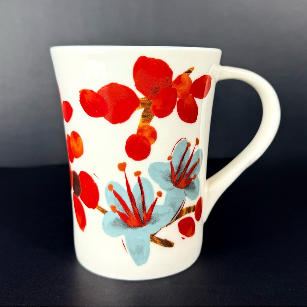 Starbucks 2008 Cherry Blossom Mug Ceramic Coffee Cup Collectible 12oz